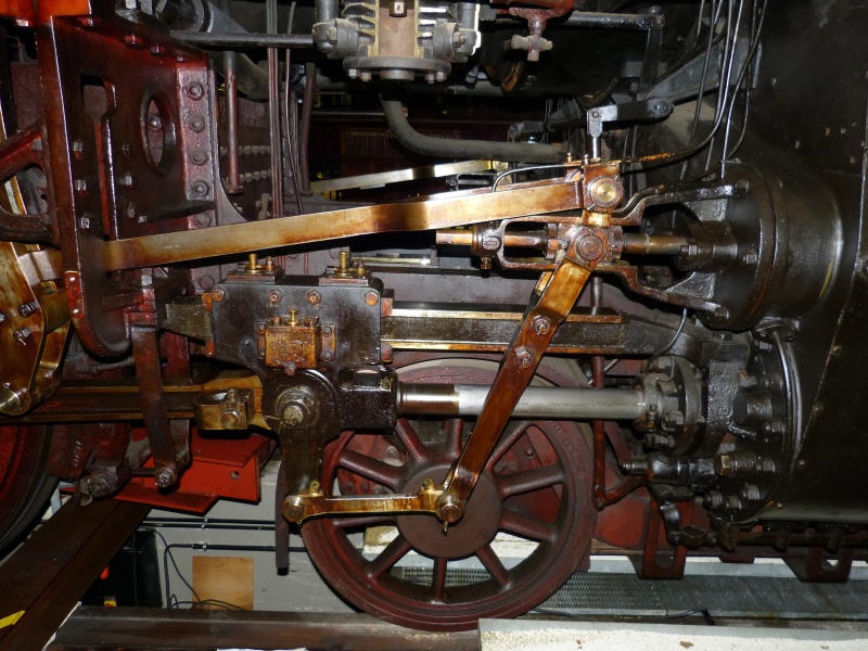 land vehicle, rail transportation, connection, machinery, loco, factory, metal, locomotive, railway, steam locomotive, old, transportation, day, no people