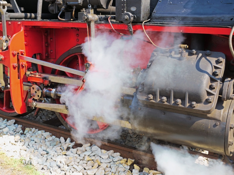 cylinder, steam, bavarian r3-3, no people, t 3, day, mode of transportation, rail transportation, 5K, br 89, track, small loco, train - vehicle, piston rod