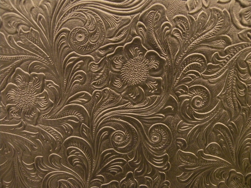 textured, gold, floral pattern, indoors, antique, ornate, emboss, art and craft, history, pattern, animal themes, background, close-up, design, creativity