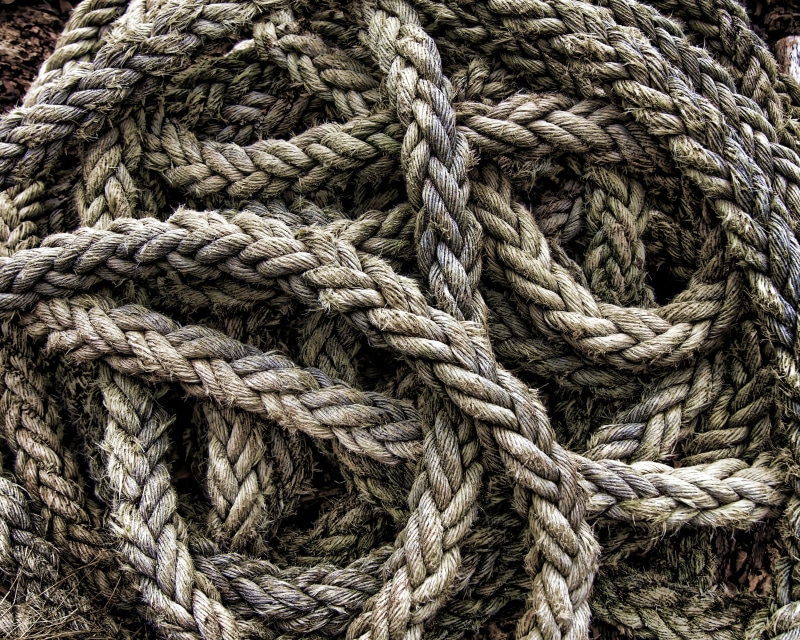 textile, braid, measure, water, tangled, knot, textured, pile, no people, close-up, tied knot, restraint, wood - material, tied up, connection, old, intricacy