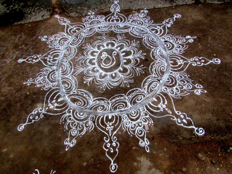 tradition, day, star, intricacy, art and craft, decorative, craft, high angle view, dharwad, decoration, outdoors, rangoli, pattern, no people, celebration
