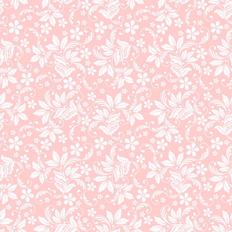 texture, 4K, floral ornament, seamless, pink background