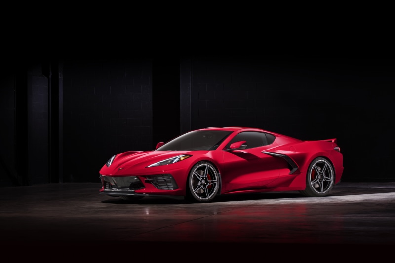 Lights, Stingray, 5K, Chevrolet, Drives, Corvette, Wheel, Sports car, Chevrolet Corvette ( C8 ) Stingray, 2020