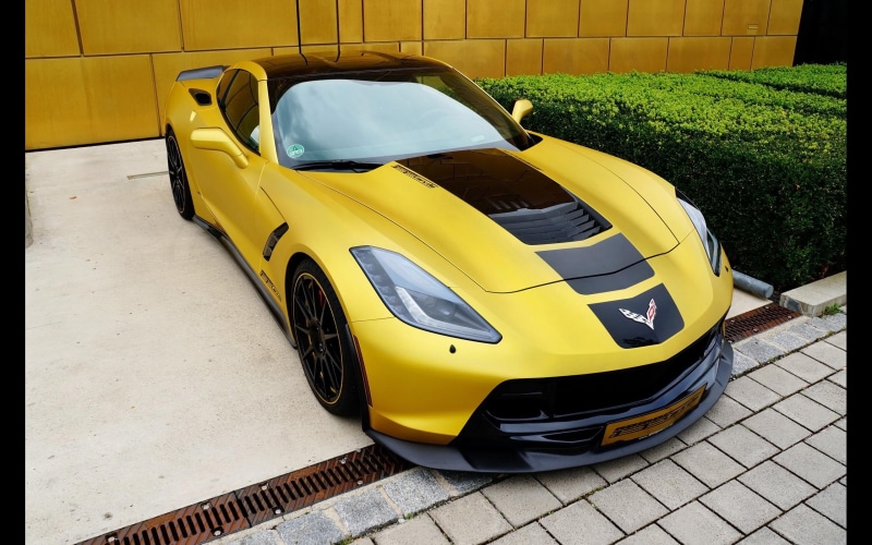 corvette, geigercars, corvette c7, c, sports, chevrolet, stingray, car, yellow, 2K, black, 2014, iconthexrealxbanks