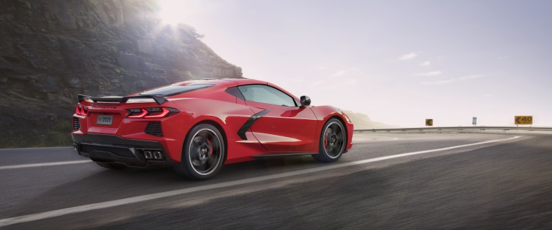 Red Car, Sport Car, 5K, Chevrolet Corvette (C8), Car, Chevrolet, Chevrolet Corvette, Supercar, Vehicle
