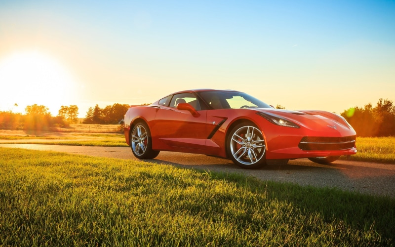 stingray, car, Chevrolet Corvette Stingray, Red, 1080P, chevrolet, Corvette