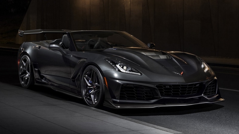 Supercar, Car, Chevrolet Corvette ZR1, 1080P, Chevrolet, Black Car, Convertible, Sport Car