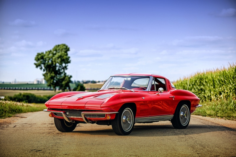 4K, 1963, Corvette, Sting Ray C2, Chevrolet