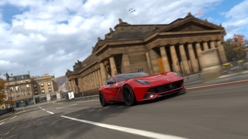 red cars, Forza Horizon 4, video games, screen shot, vehicle, 4K, Forza Games