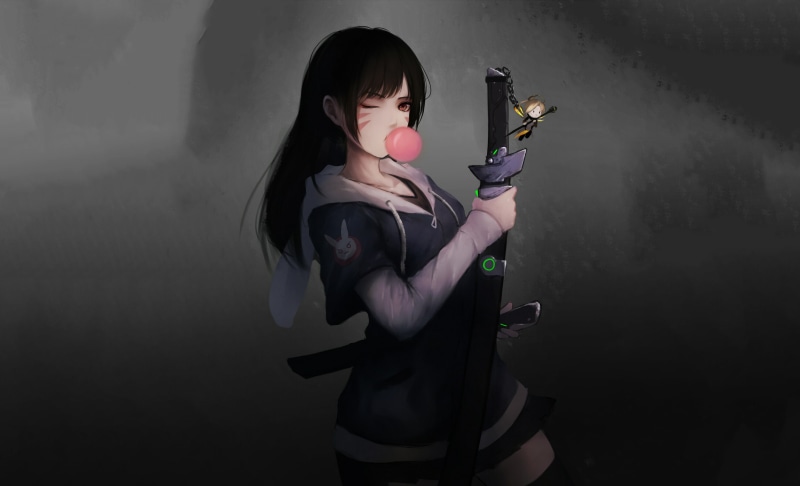 DVa, 2K, Artwork, Overwatch