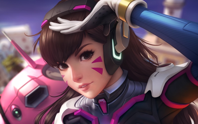 k, Overwatch, 4K, Artwork, Dva