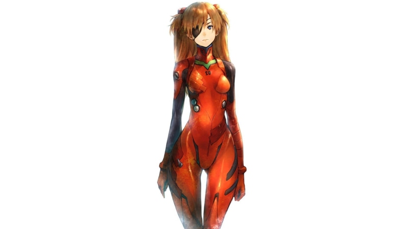 cut out, red, 1080P, Asuka Langley Soryu, Neon Genesis Evangelion, art and craft, creativity, single object, indoors, copy space, Simple Background, toy