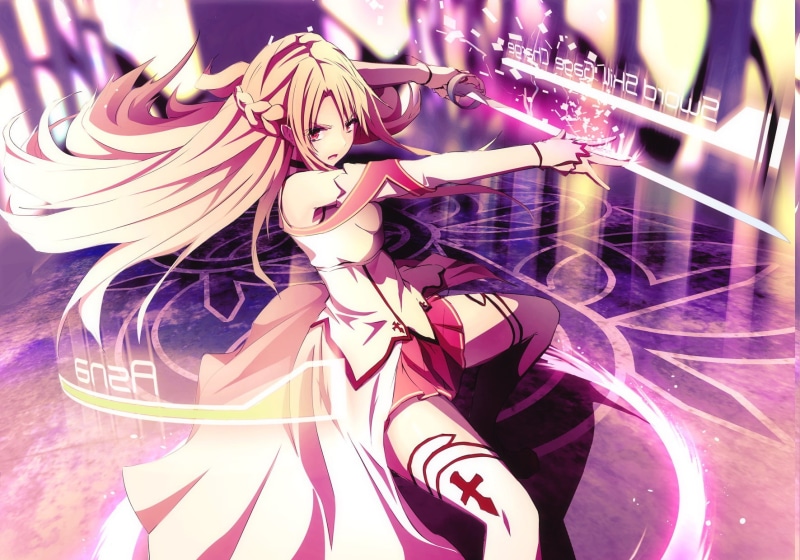 ribbon, no people, Blonde, Yuuki Asuna, multi colored, creativity, Mmorpg, representation, pattern, focus on foreground, Anime Girls, sexy anime, Sword Art Online