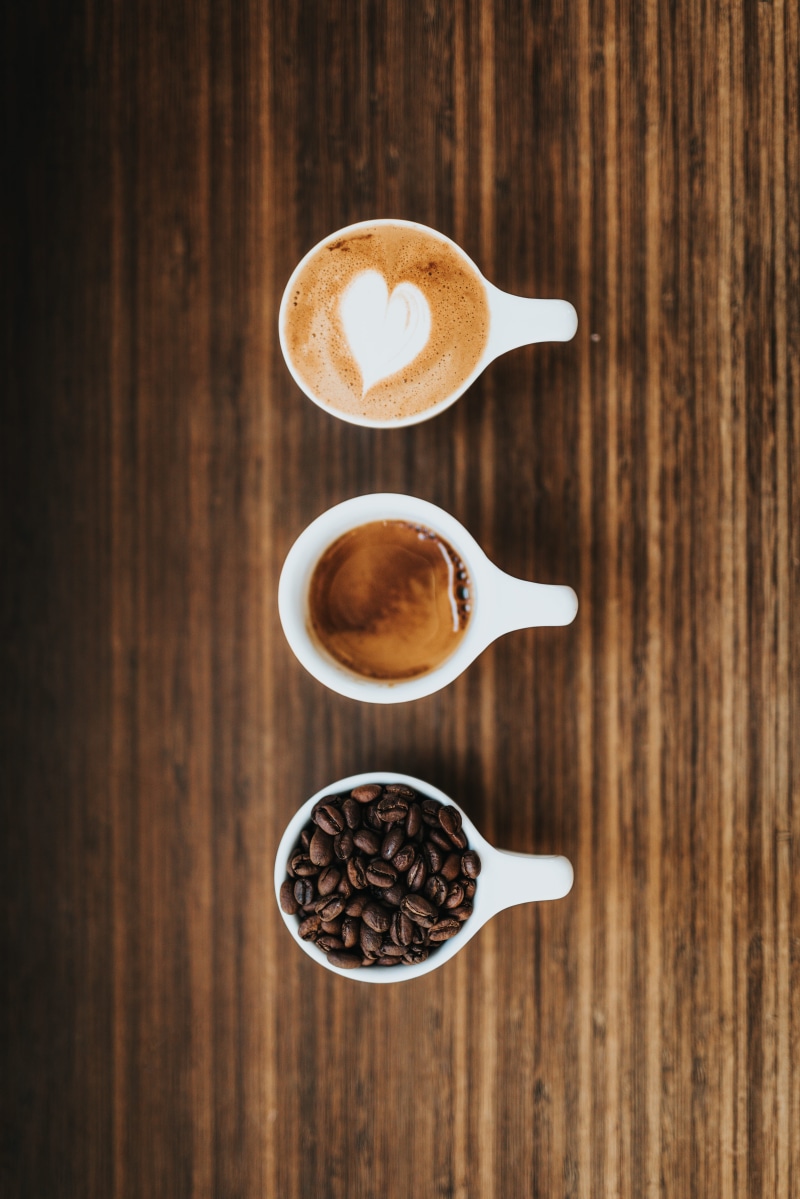 beverage, hot drink, coffee lover, whole bean, no people, 5K, espresso, minimal, non-alcoholic beverage, latte art, coffee cup, indoors, frothy drink