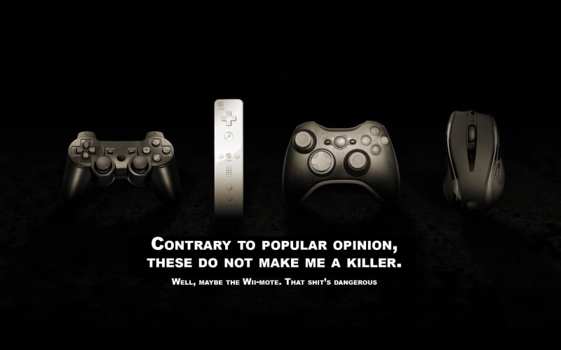 bone, 1080P, controller, Wii, computer mouse, sign, creativity, technology, representation, indoors, skull, white, text, close-up, controllers, black background