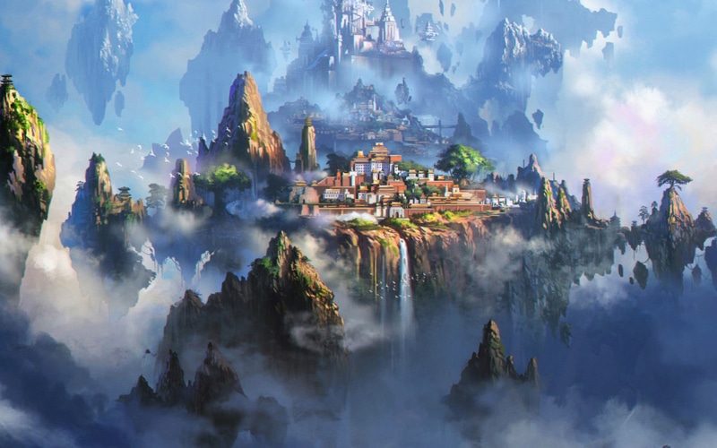 liang, xing, architecture, nature, environment, cloud - sky, scenics - nature, 4K, travel, land, cloud, tree, mountain, sky, no people, fog, town, art