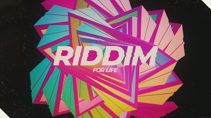 3D Abstract, glitch art, Riddim Dubstep, abstract, 4K, text
