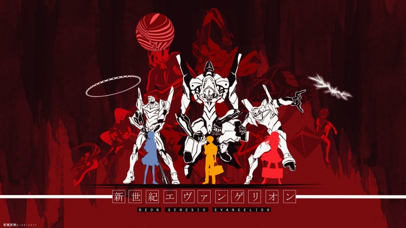 Shinji Ikari, Rei Ayanami, human skull, Evangelion Unit-02, red, human representation, text, Evangelion, arts culture and entertainment, indoors, 1080P