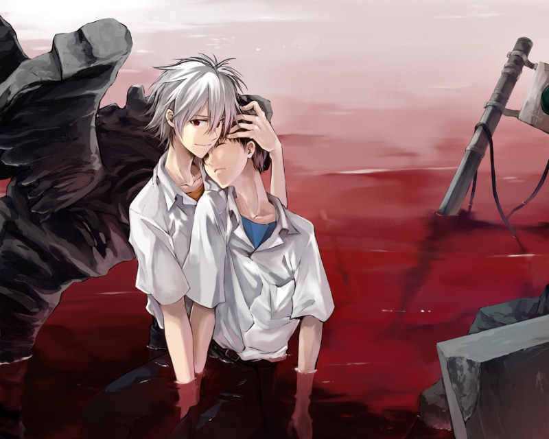 1080P, Neon Genesis Evangelion, Shinji Ikari, Evangelion, Kaworu Nagisa
