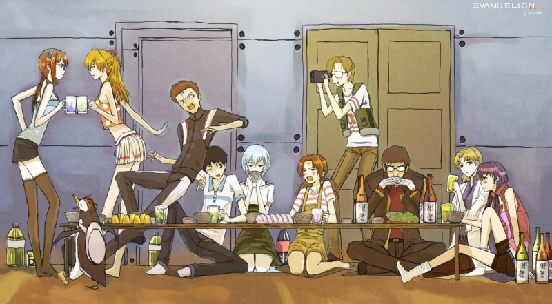 1080P, Makinami Mari, Ikari Shinji, Kaworu Nagisa, Katsuragi Misato, Ayanami Rei, Ikari Gendo, Asuka Langley Soryu, Pen², Neon Genesis Evangelion