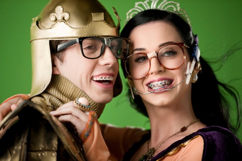 Perry, the video for the song, teeth, positive emotion, hairstyle, women, bonding, s, togetherness, couple - relationship, headshot, Katie, Friday Night