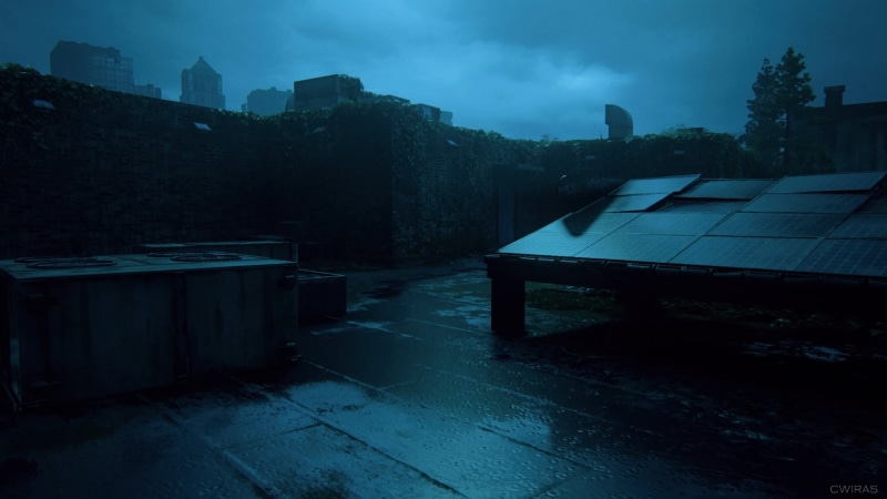 video game art, The Last of Us, PlayStation, night, 1080P, video games, The Last of Us 2, rain, Naughty Dog, screen shot, the Darkness, PlayStation 4