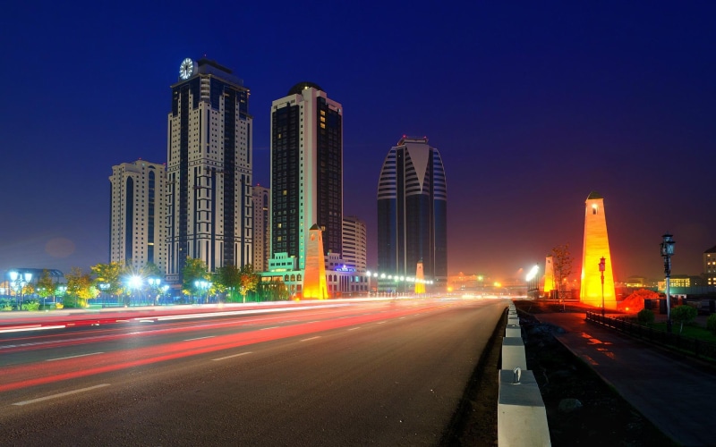illustration, 1080P, blvd, late, lights, entering, city, animated, nature and landscapes, hi rise, long exposure, night