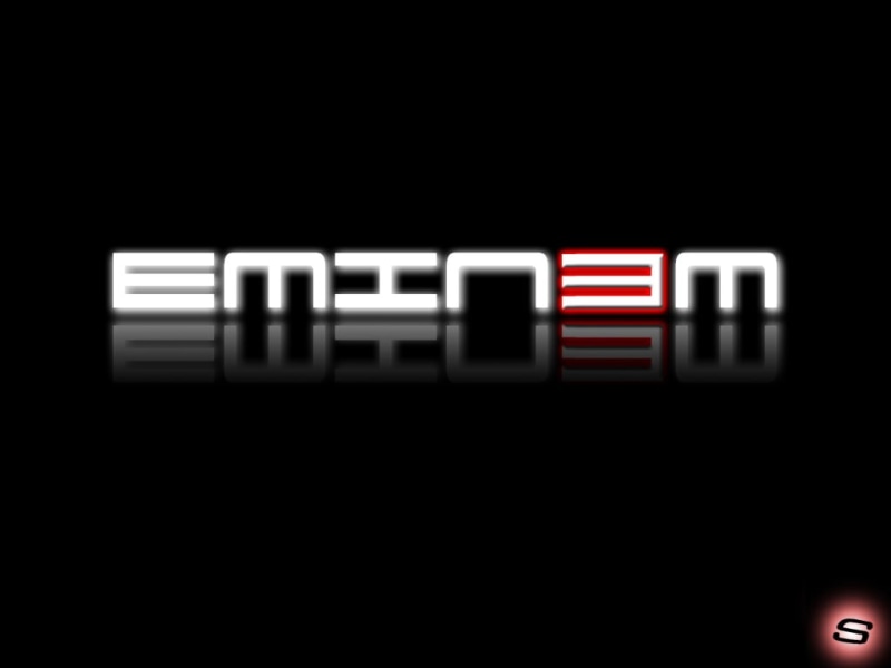 eminem, slim, entertainment, hd, shady, 480P, d, d12, art, logo, sleek, sher ali, music, Glow
