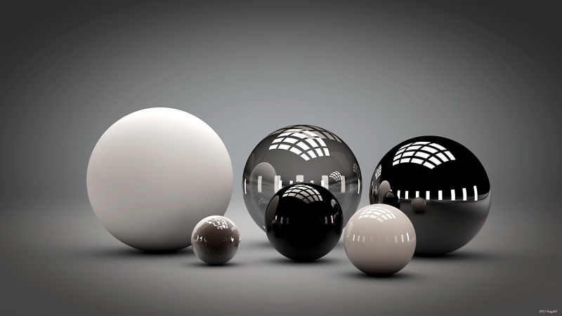 studio shot, indoors, still life, illuminated, Reflection, gray, no people, close-up, Balls, gray background, shiny, egg, sphere, table, Shape, food and drink