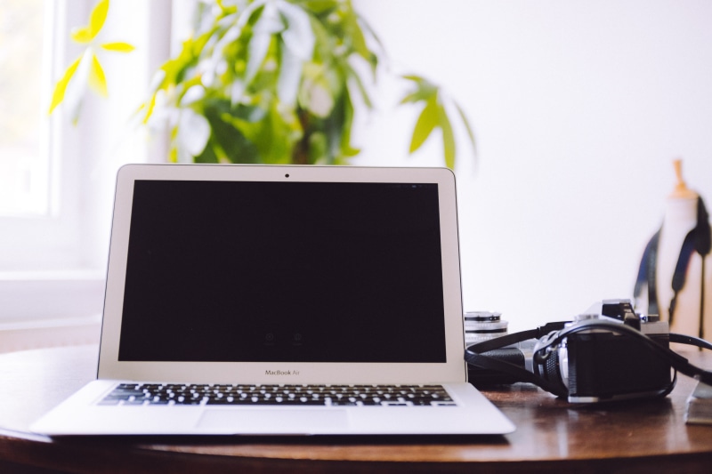 computer equipment, mac, potted plant, screen, cameras, work, view, photography, branding, camera, retro, computer monitor, old, air, lens, no people, nostalgia