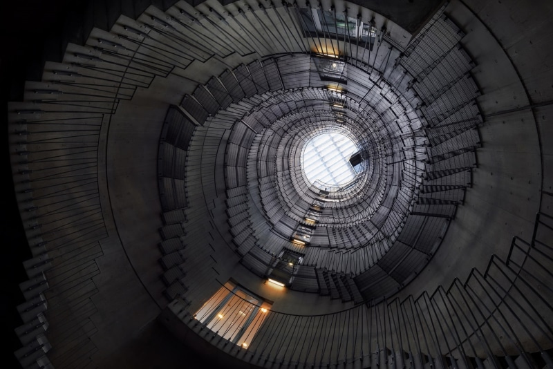 building, architecture, stairs, stairway, 1080P