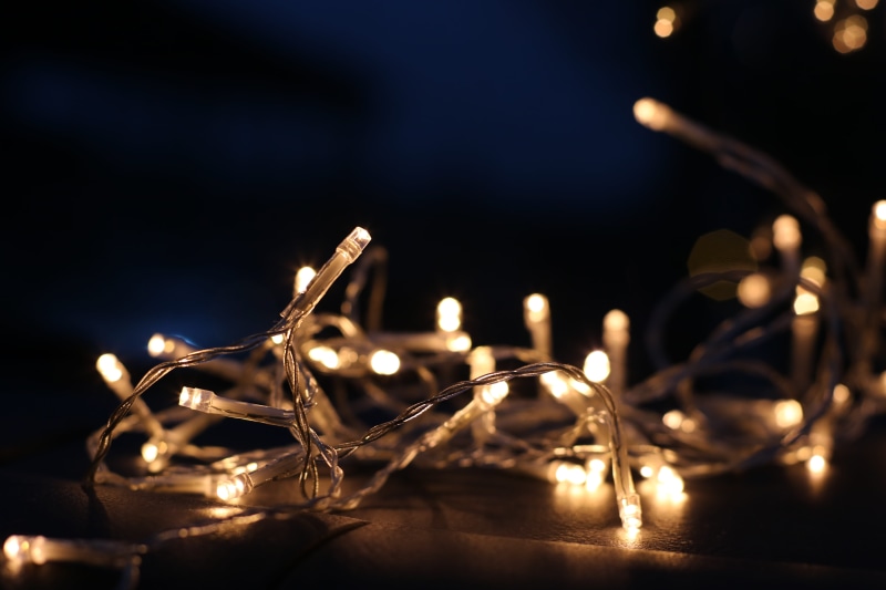 white, music, photo, string, christmas decor, microphone, light - natural phenomenon, selective focus, blur, electric light, illuminated, string lights