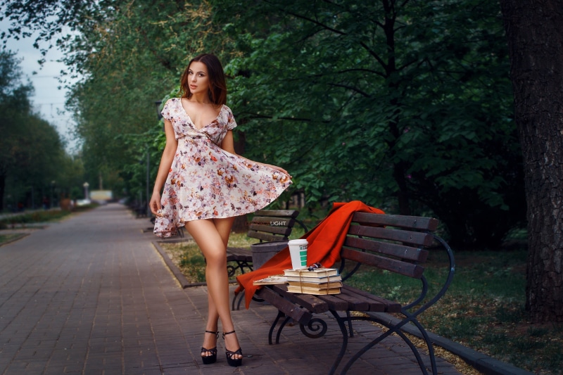 real people, pose, leisure activity, 2K, adult, smiling, beautiful woman, books, s, Alexander Drobkov-Light, casual clothing, girl, floral, fashion, Alice Skvortsova