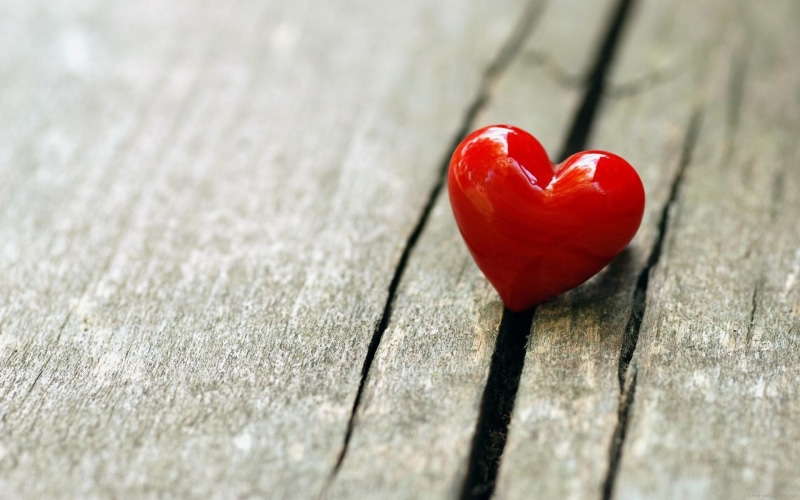 heart, slat, love, wood, 1080P, slats, wooden, red