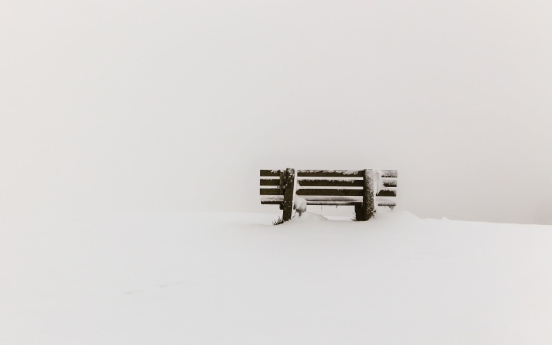brown, no people, white background, seat, winter, studio shot, snow, wooden, wood - material, covering, absence, indoors, cold temperature, land, season