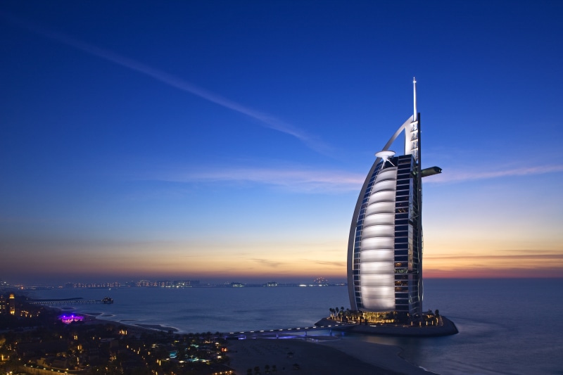 cityscape, building, built Structure, urban Skyline, cloud - sky, illuminated, famous Place, twilight, dusk, persian Gulf Countries, UAE, sky, office building exterior