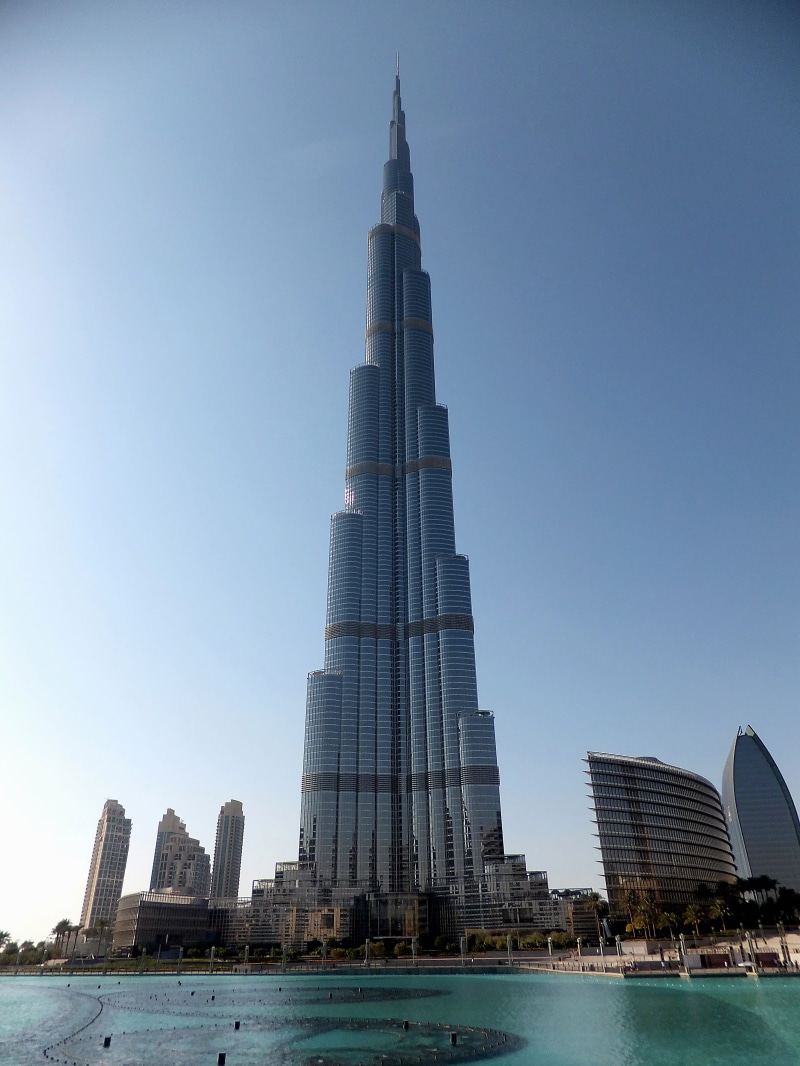 sky, built Structure, tall - High, travel, jumeirah, spire, reflection, world, public domain, building, middle East, outdoors, united, blue, downtown District