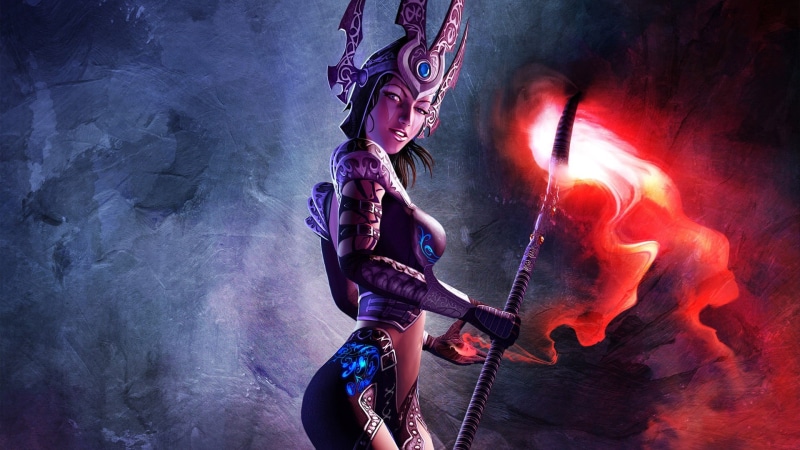 music, women, Sacred 2, musical instrument, sideboob, arts culture and entertainment, night, performance, real people, illuminated, holding, video games