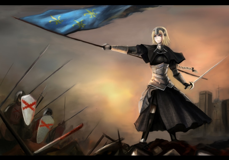 apocrypha, nopnop, d 039 arc, blue, 2K, armor, jeanne, fate, short, eyes, hair
