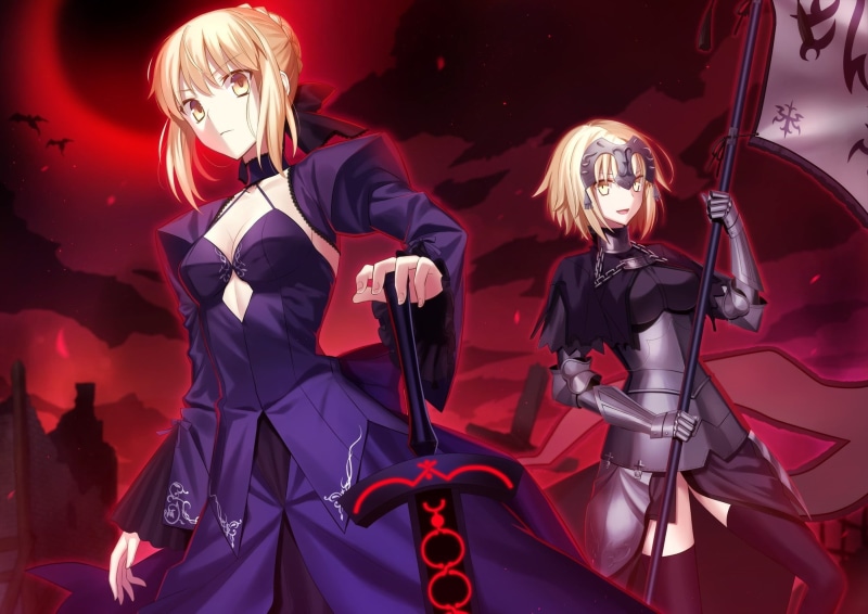 anime, real people, stage, front view, males, performance, two people, red, people, Fate/Grand Order, arts culture and entertainment, men, three quarter length
