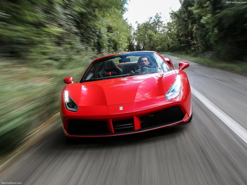 road trip, Ferrari 488 GTB, plant, mode of transportation, sports car, travel, blurred motion, car, driving, speed, Ferrari, transportation, day, tree
