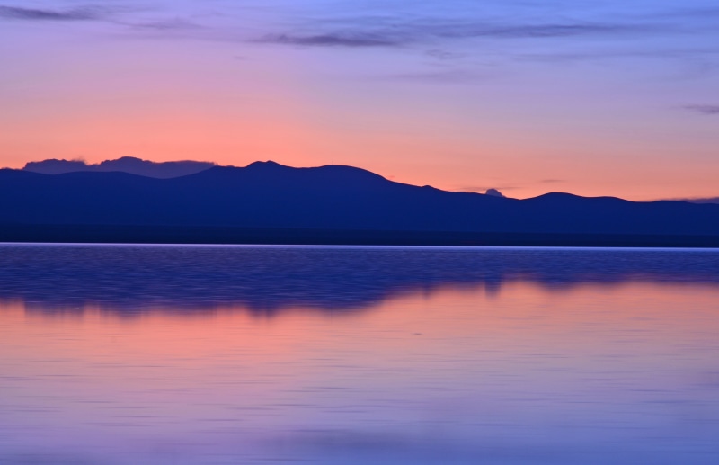 lake, near, sky, romantic sky, scenics - nature, water, salt lake, blue, environment, no people, mountain, tranquil scene, 4K, bolivia, range, salar de uyuni