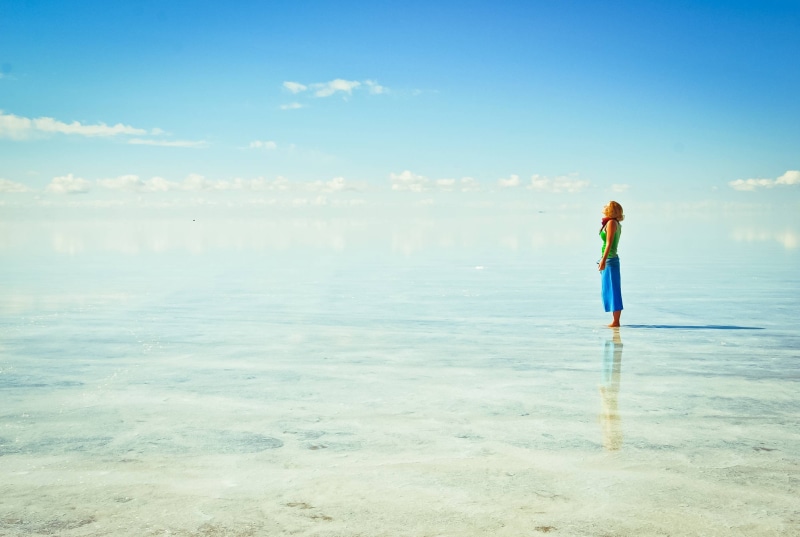 2K, Altiplano, Salar de uyuni, girl, Bolivia