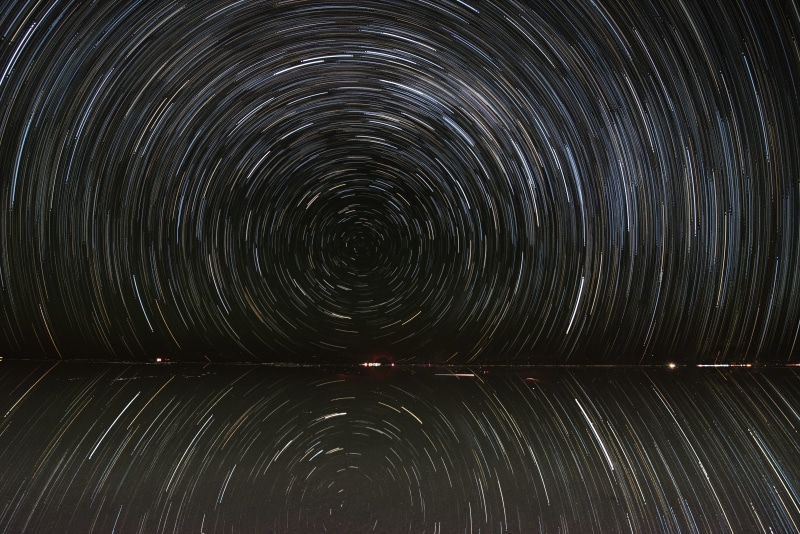directly below, sky, long exposure, constellation, pattern, night time, circle, geometric shape, stars trail, full frame, star - space, scenics - nature