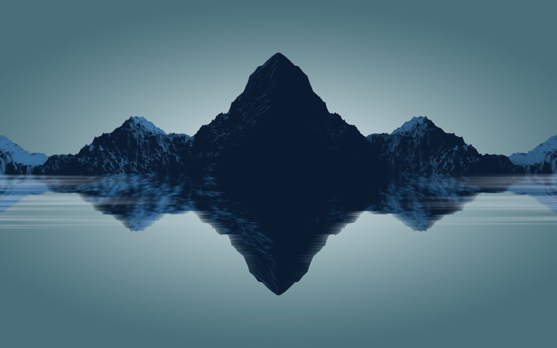 water, landscape, photography, mountains, reflection, non-urban scene, clear sky, sky, tranquil scene, nature, symmetry, tranquility, copy space, range