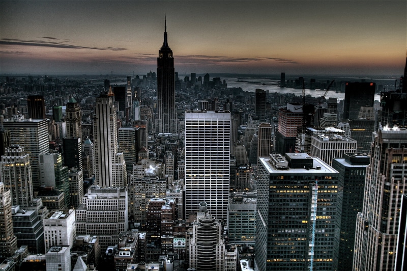 panoramic, evening, crowded, international Landmark, travel, midtown Manhattan, office building exterior, freedom Tower - New York, building, built Structure