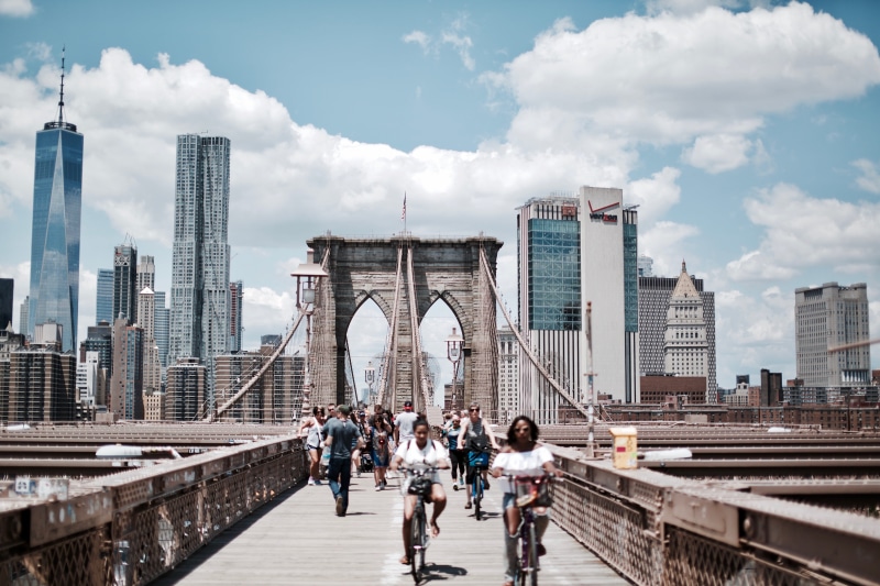 freedom Tower - New York, city skyline, travel, summer, tower, biking, 5K, walking, travel Destinations, people, american, modern, brooklyn - New York