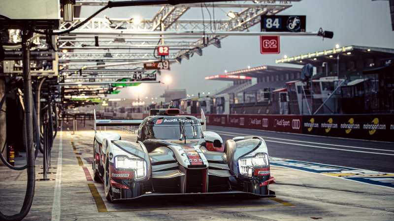 Audi, Gran Turismo, Pit stop, PlayStation, 4K, Gran Turismo Sport, race tracks, audi r18, PlayStation 4