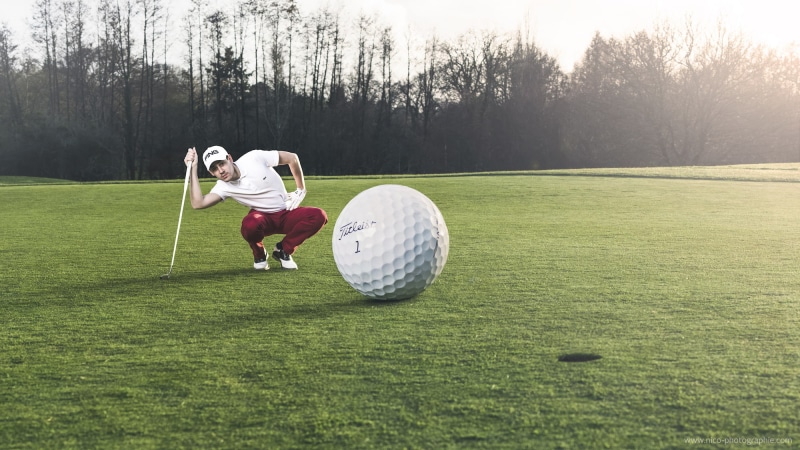green color, ball, golf ball, leisure activity, 1080P, sport, lifestyles, one person, men, humor, plant, real people, nature, golf course, grass, tree