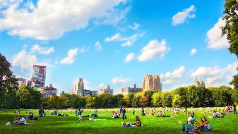 hyde, london, glorious, lawn, park, day, people, 1080P, clouds, nature and landscapes, city, hdr
